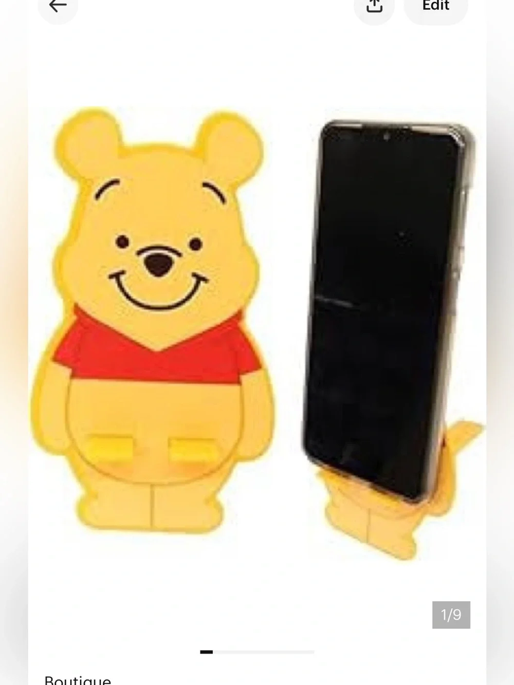 🎅🏻 SALE Winnie The Pooh Cell Phone Stand Phone Holder Ideal for Tablets too NEW